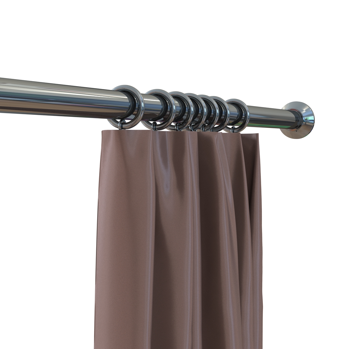 3D model Curtain 5 Brown