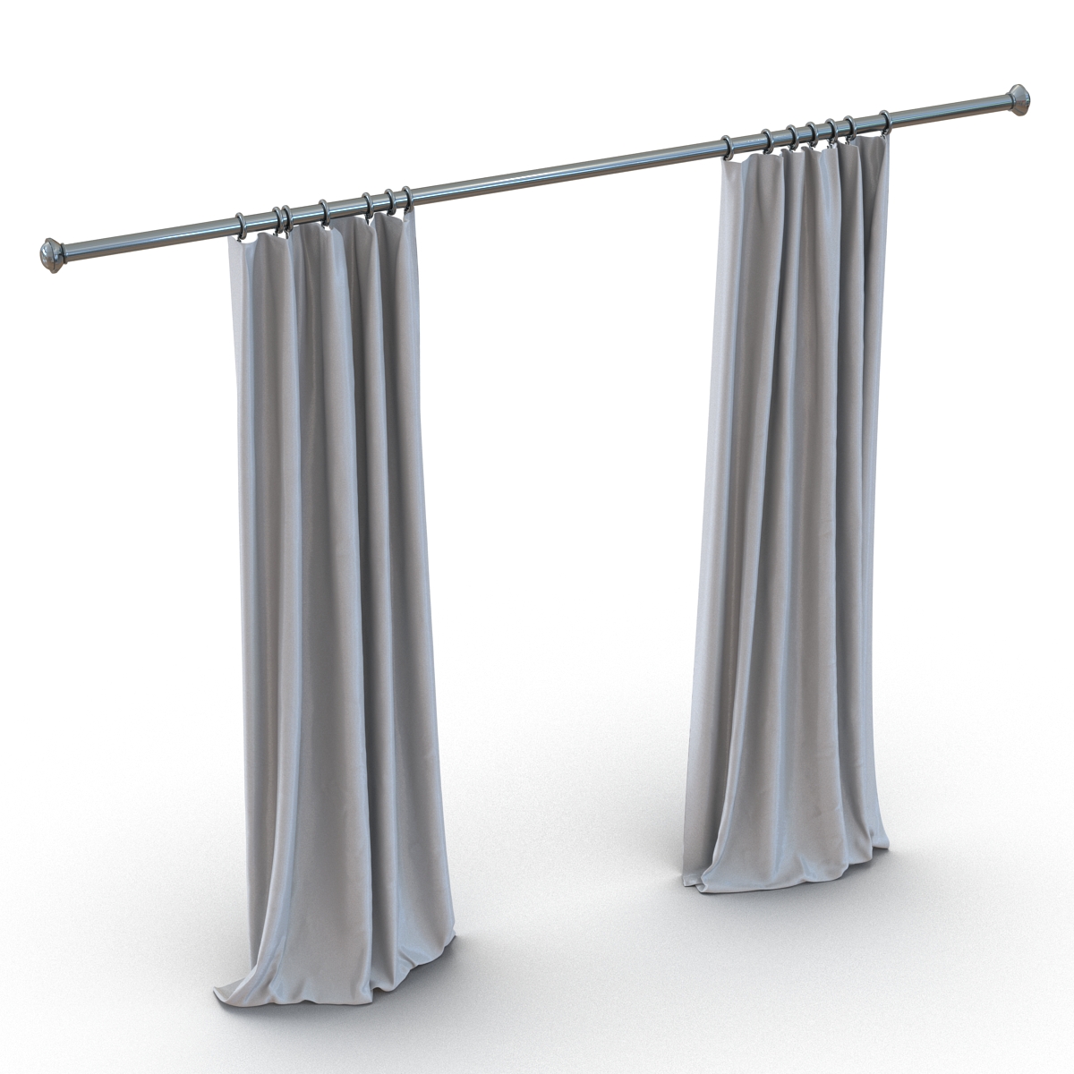 Curtain 5 Gray 3D model