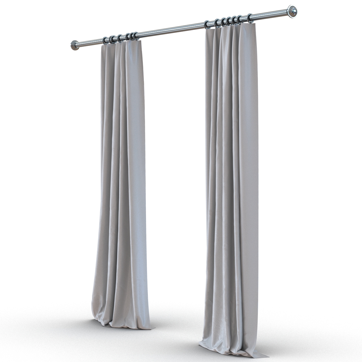 Curtain 5 Gray 3D model