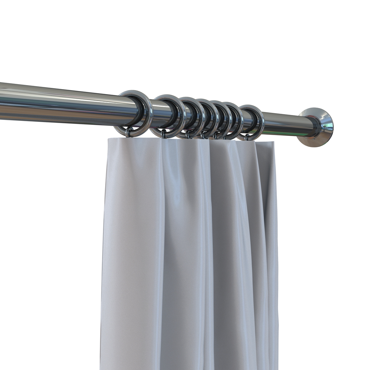 Curtain 5 Gray 3D model