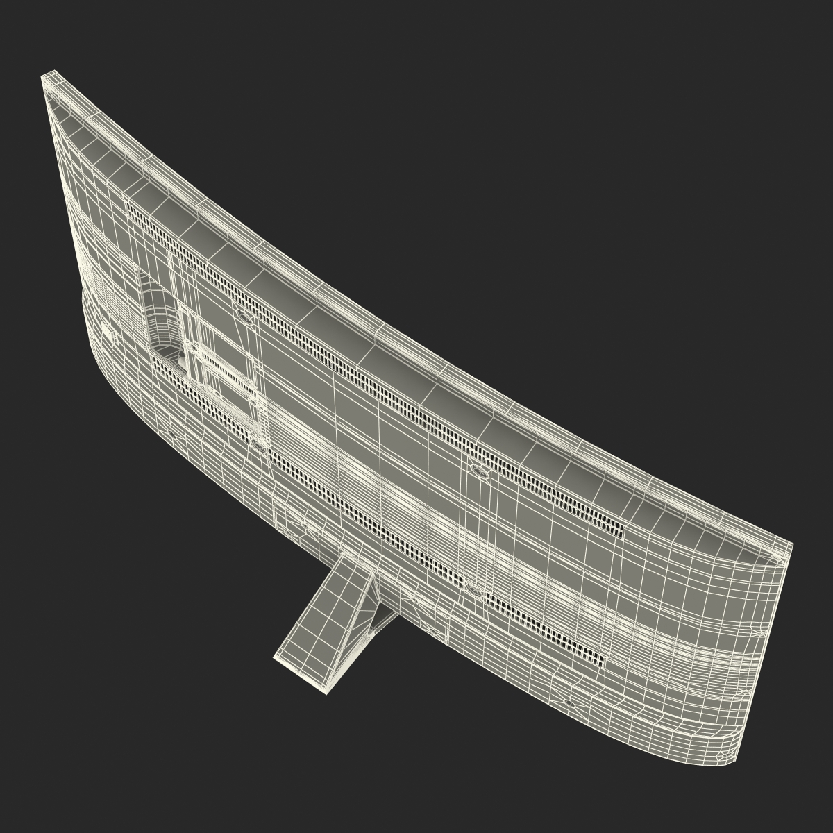 Generic Curved TV 3 3D model