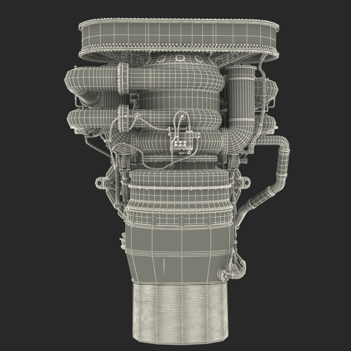 3D Rocket Engine model