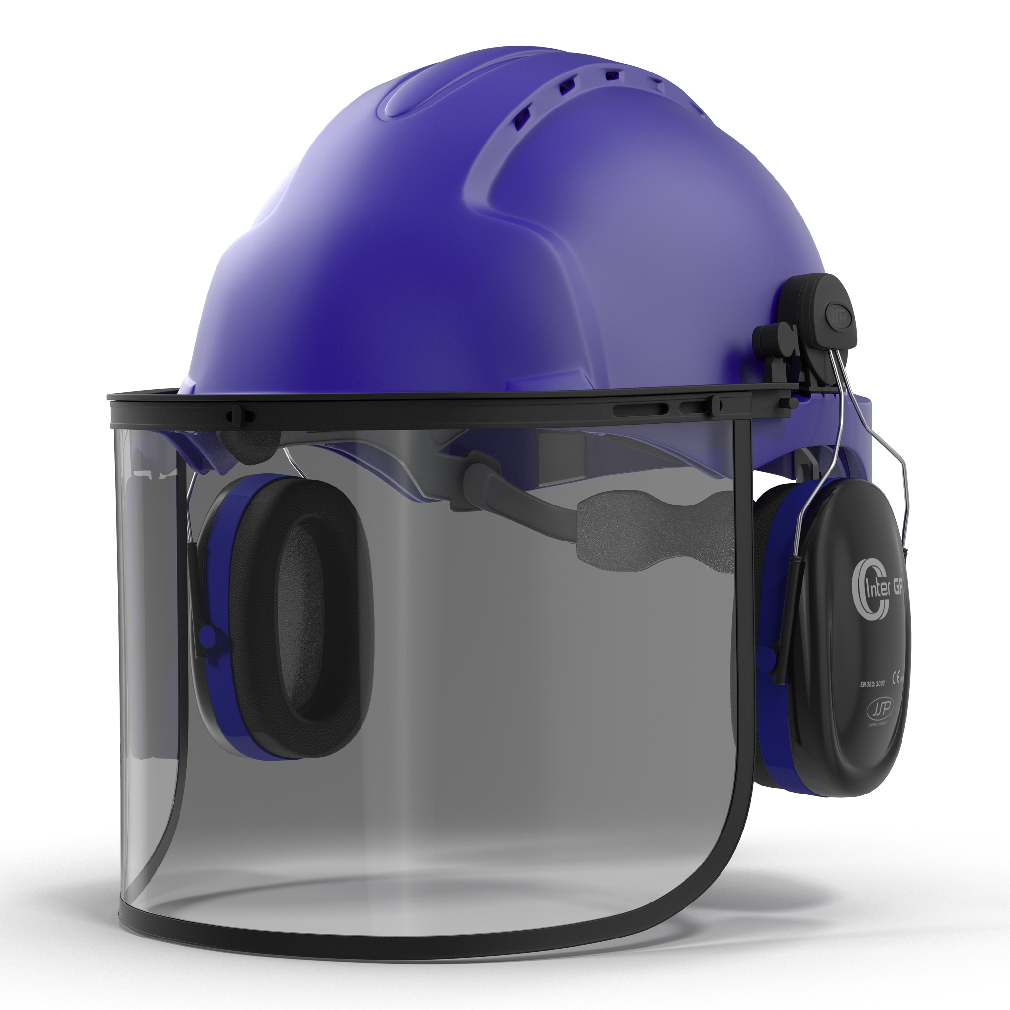 3D model Safety Helmet 2 Blue