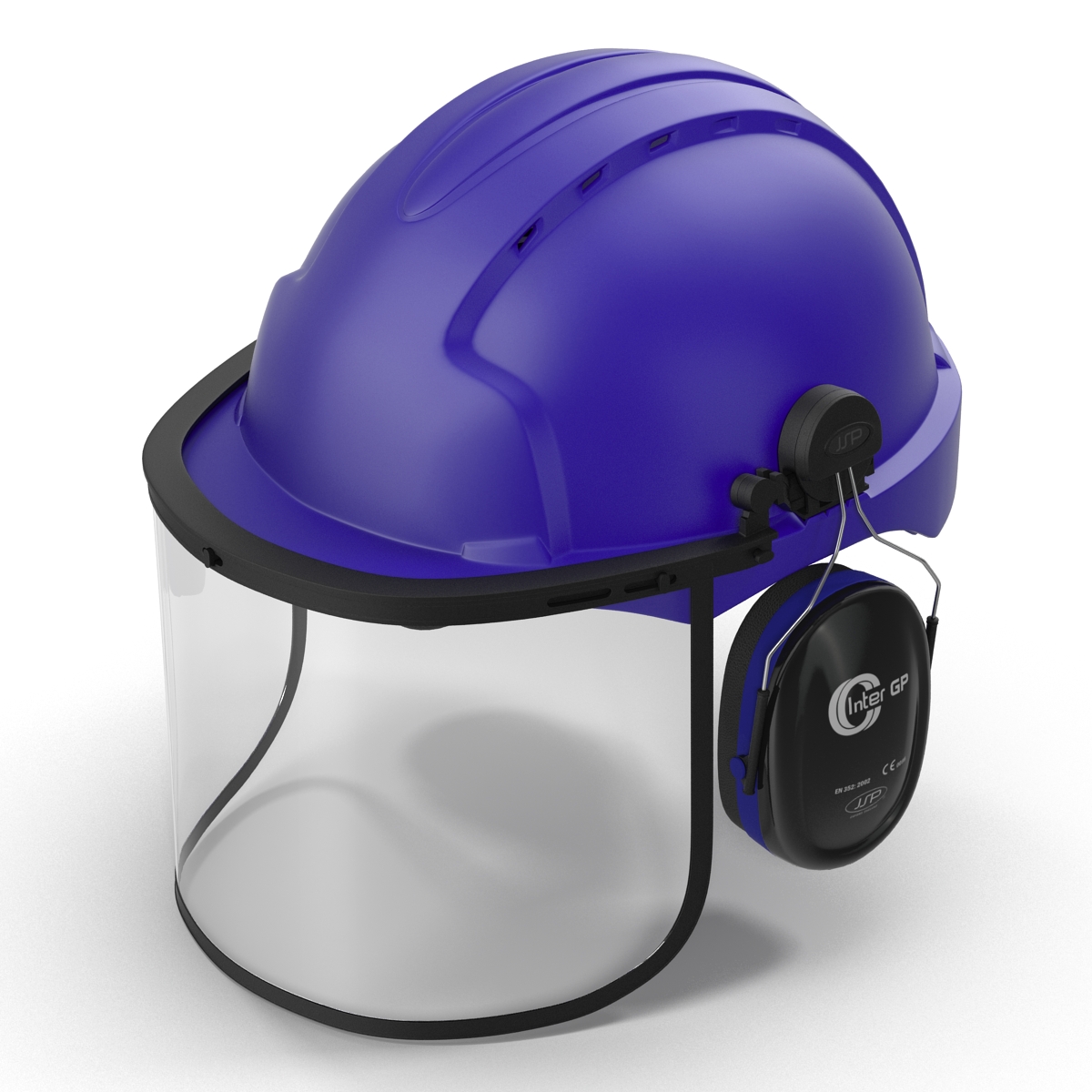 3D model Safety Helmet 2 Blue