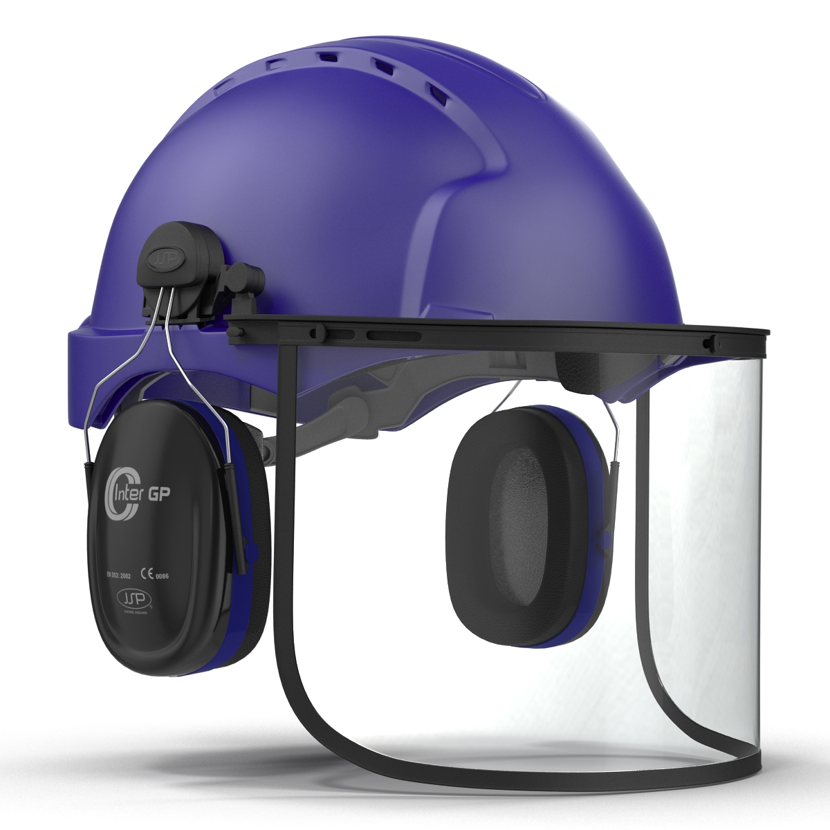 3D model Safety Helmet 2 Blue