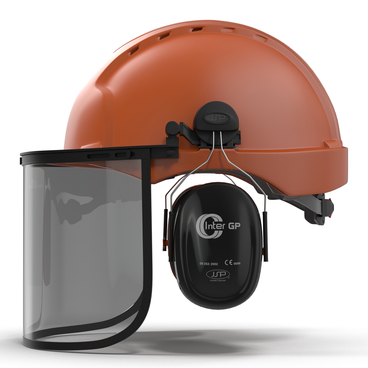 Safety Helmet 2 Orange 3D