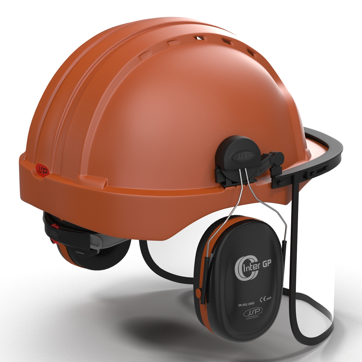 Safety Helmet 2 Orange 3D