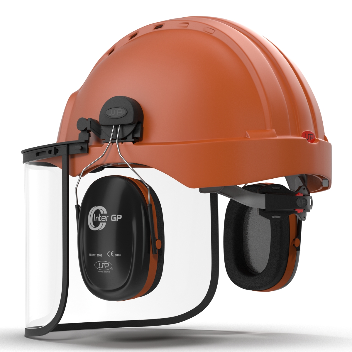 Safety Helmet 2 Orange 3D