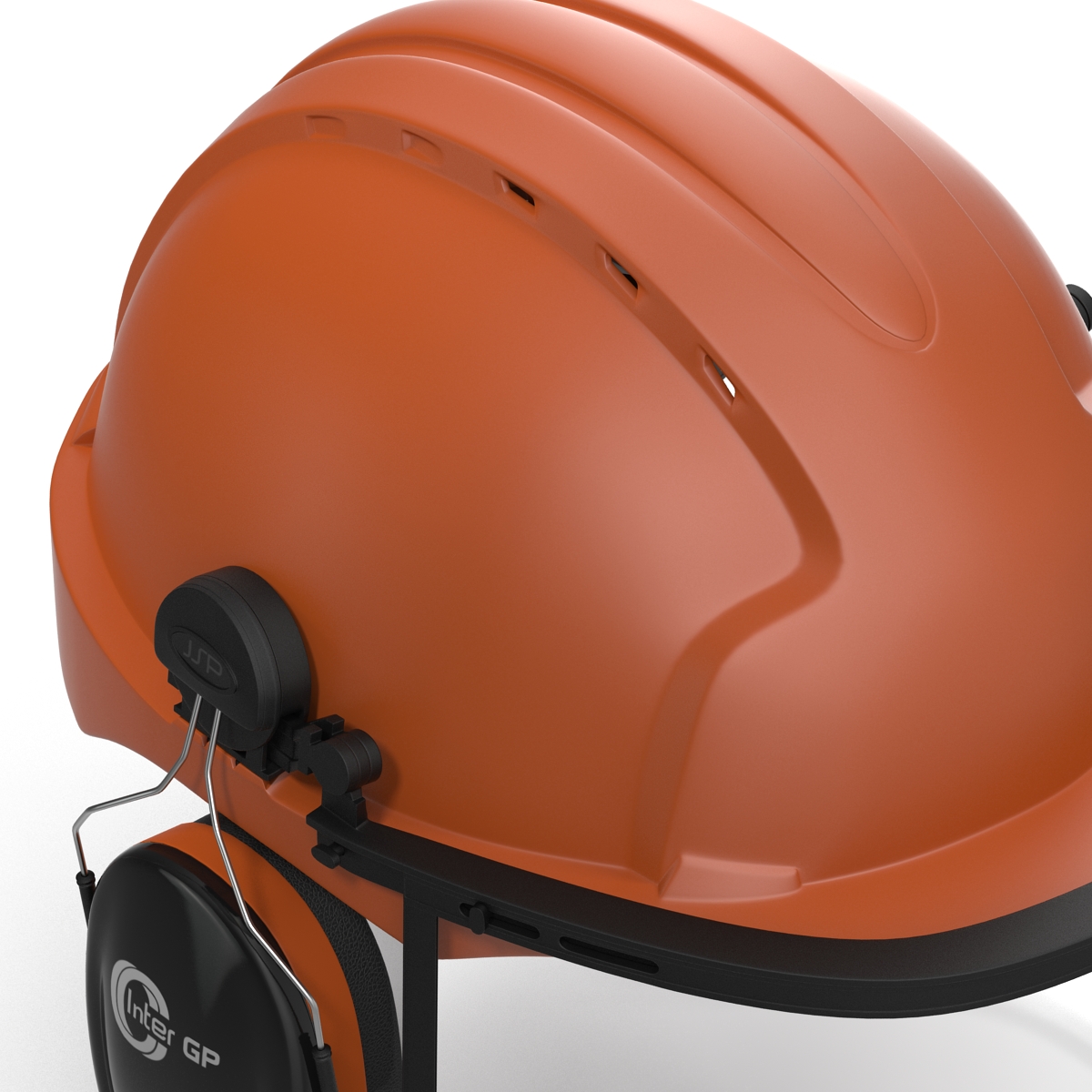 Safety Helmet 2 Orange 3D