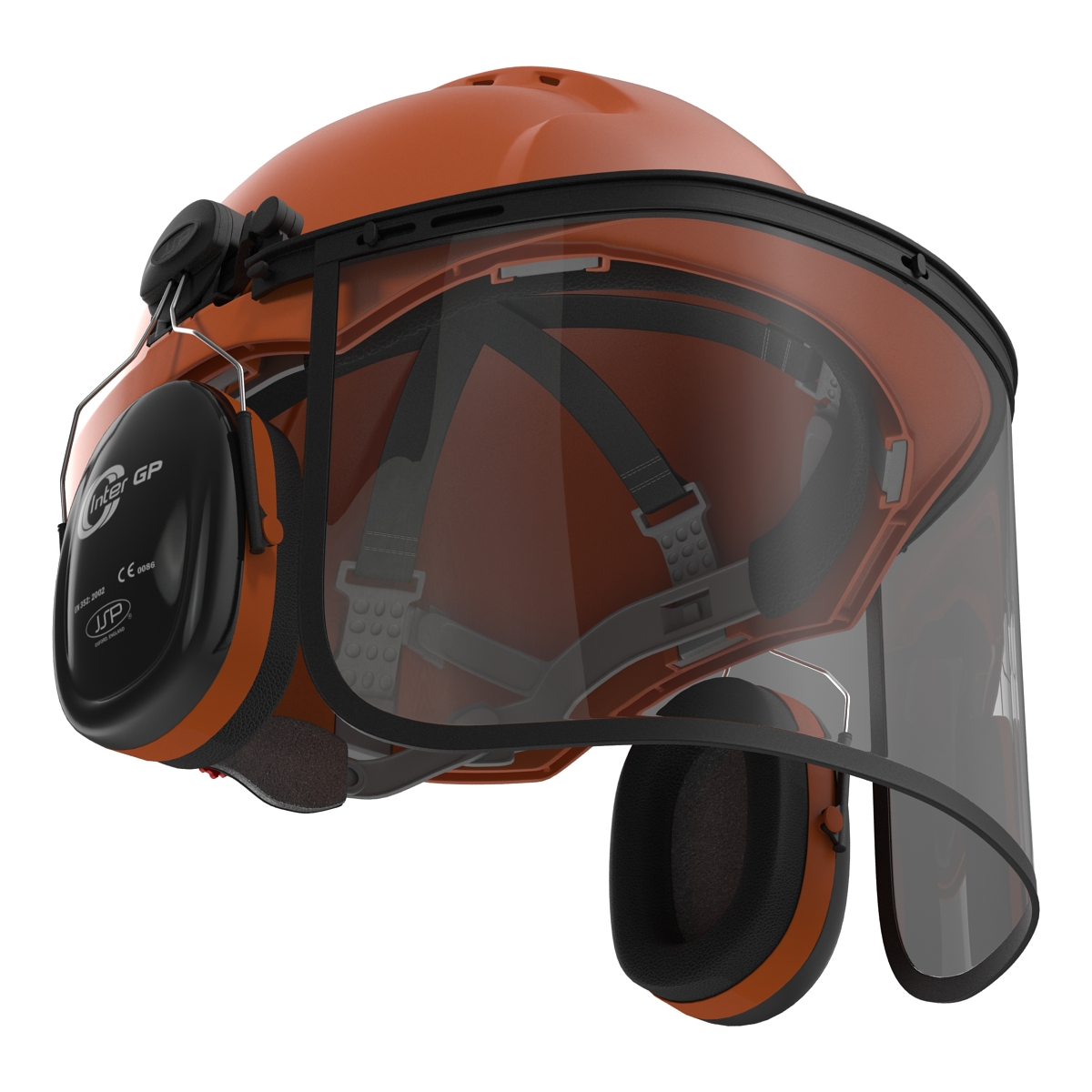 Safety Helmet 2 Orange 3D