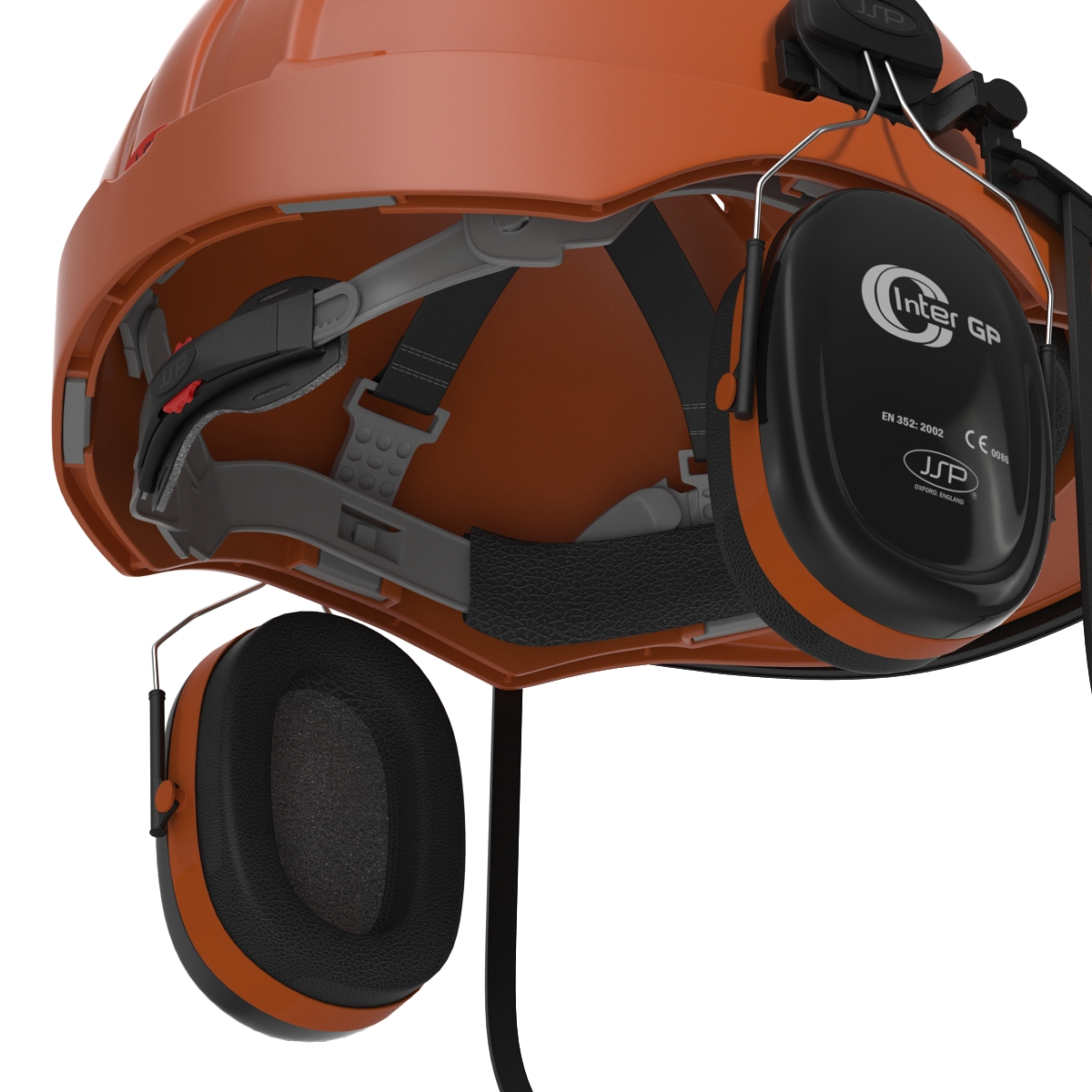 Safety Helmet 2 Orange 3D