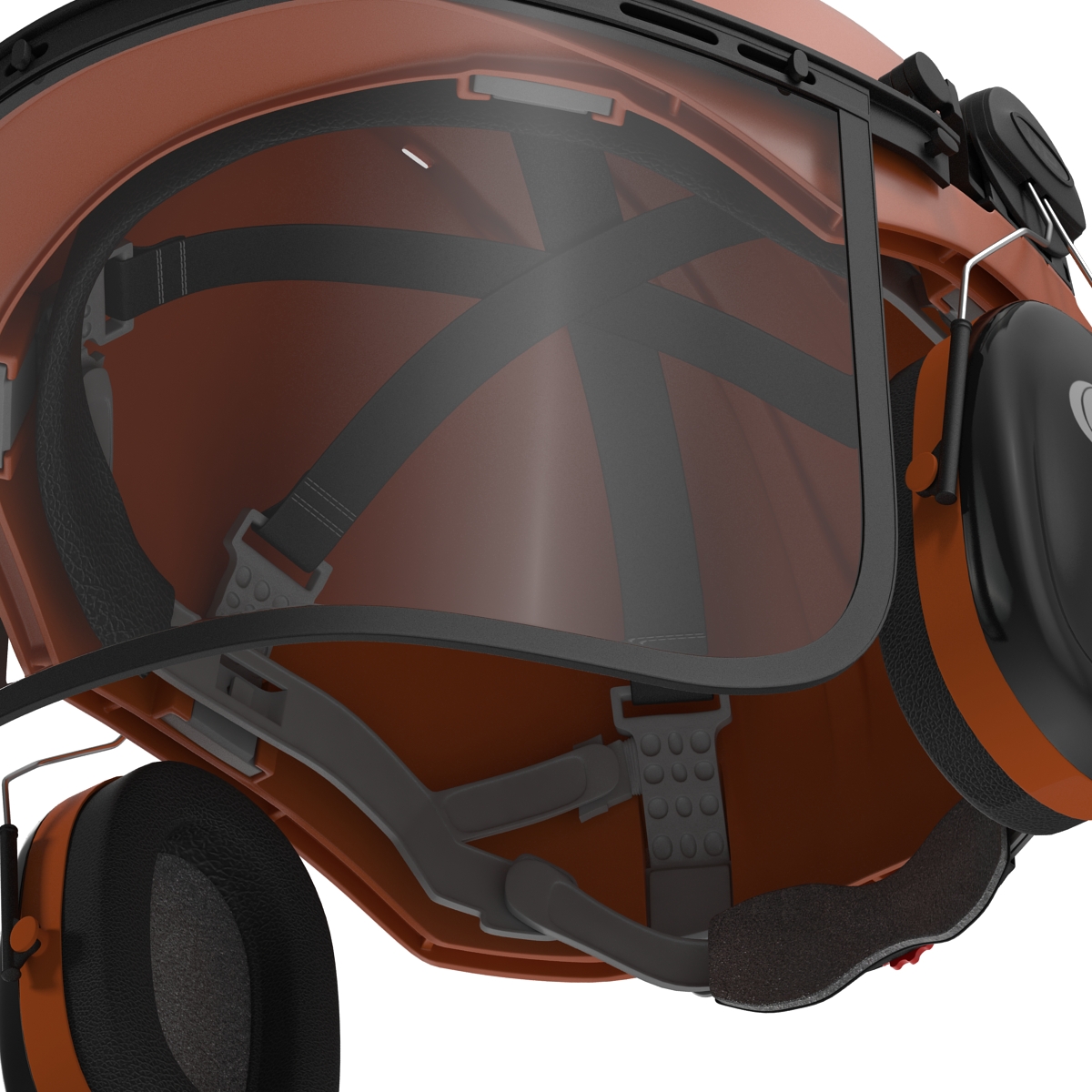 Safety Helmet 2 Orange 3D