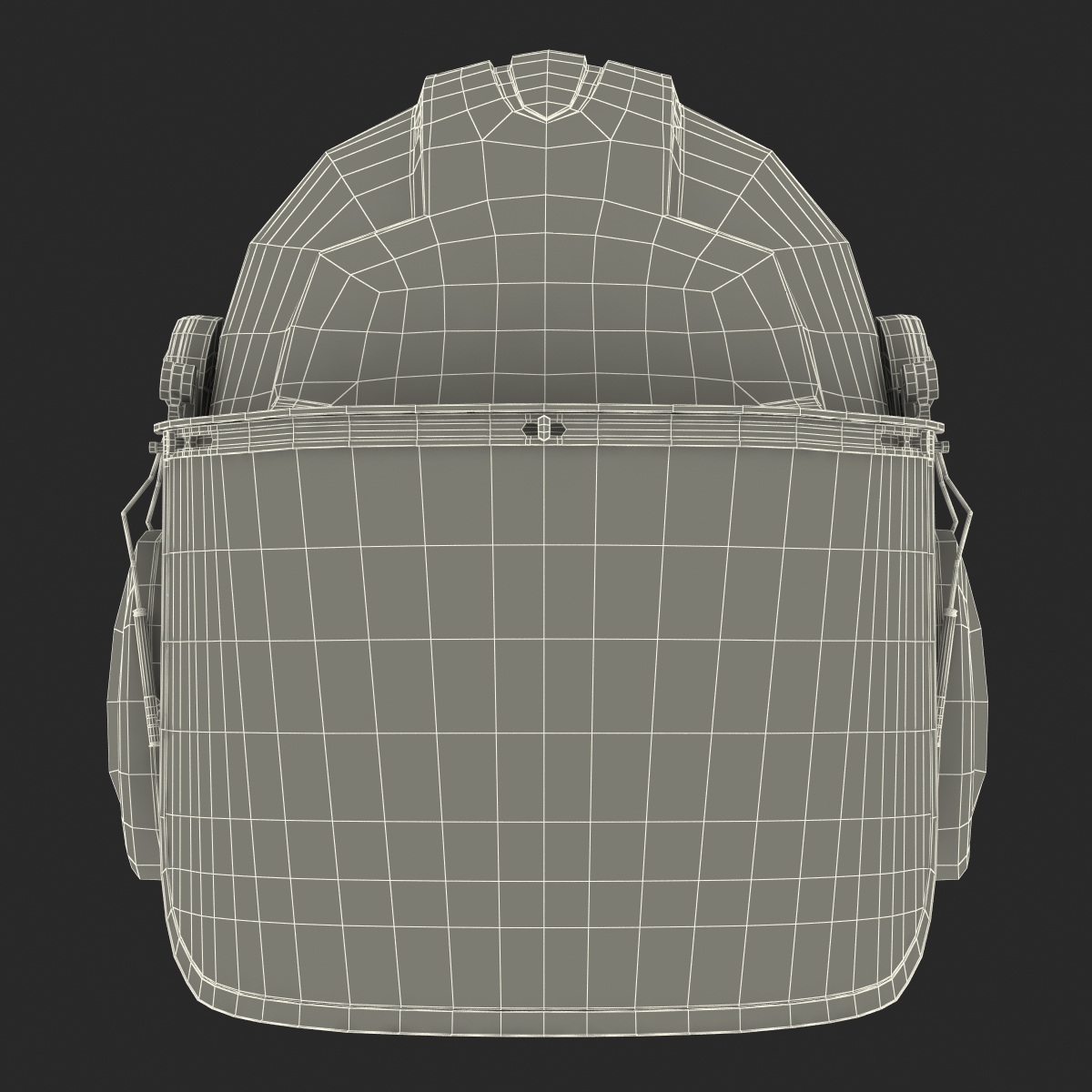 Safety Helmet 2 Orange 3D