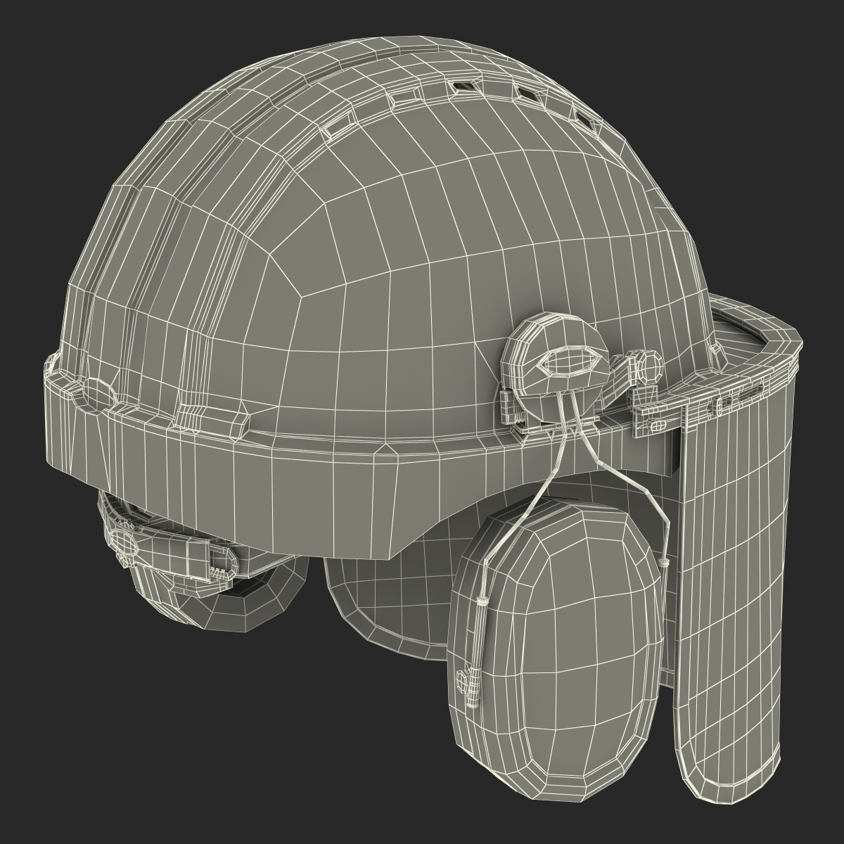 Safety Helmet 2 Orange 3D