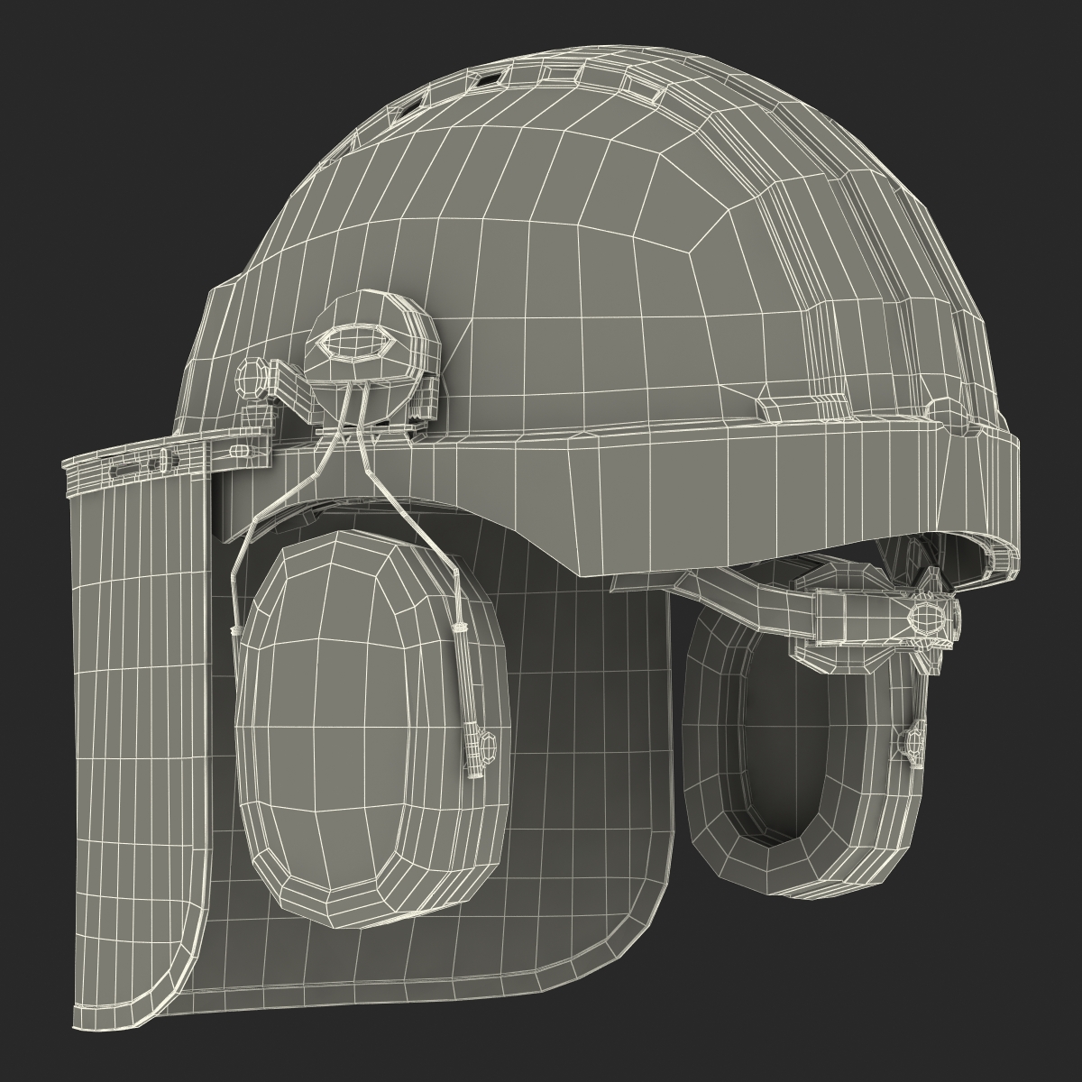 Safety Helmet 2 Orange 3D