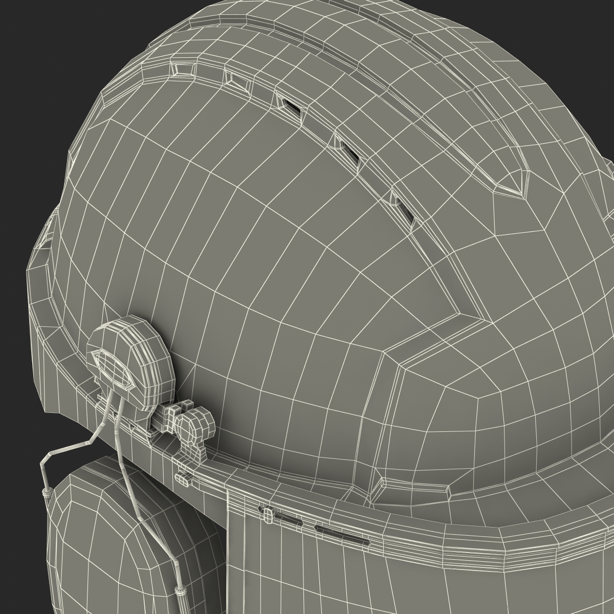 Safety Helmet 2 Orange 3D