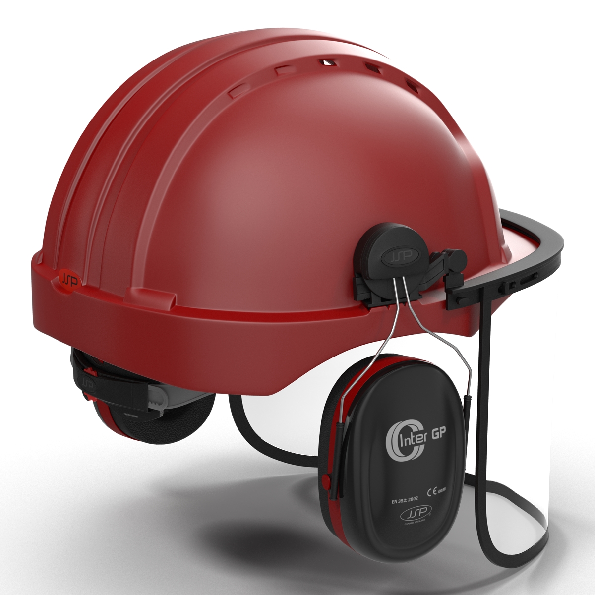 Safety Helmet 2 Red 3D model