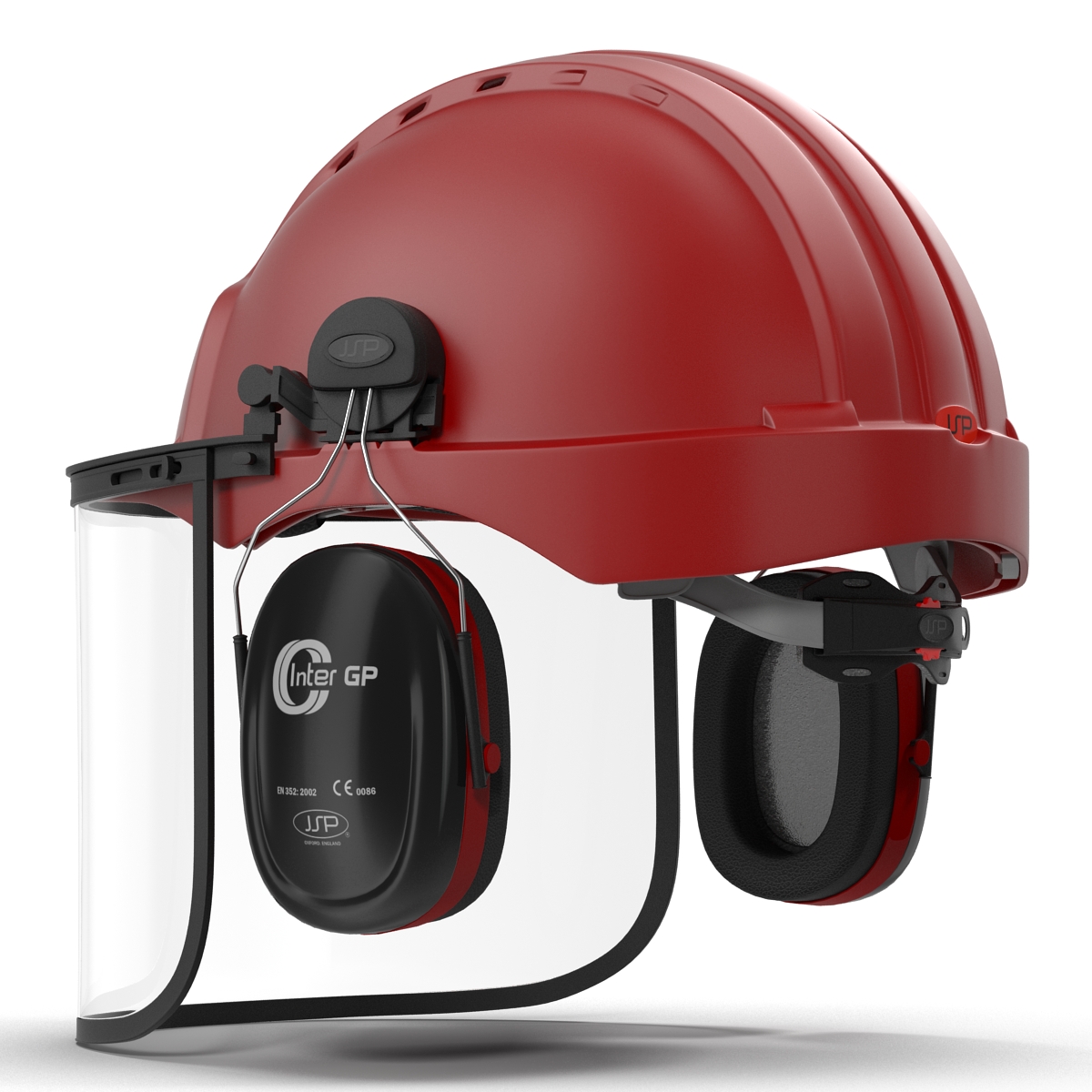 Safety Helmet 2 Red 3D model