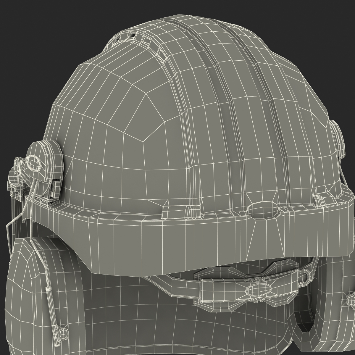 Safety Helmet 2 Red 3D model