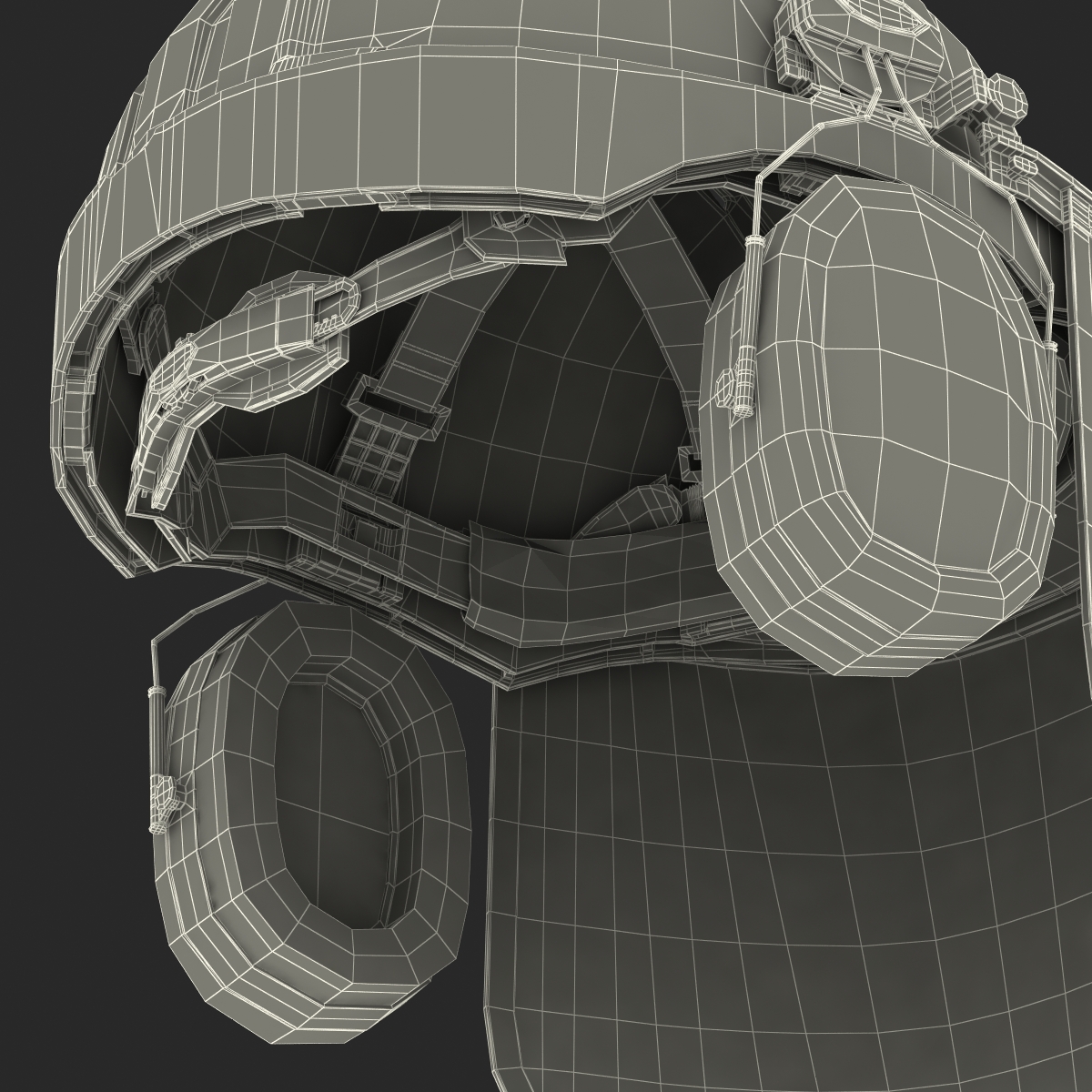 Safety Helmet 2 Red 3D model