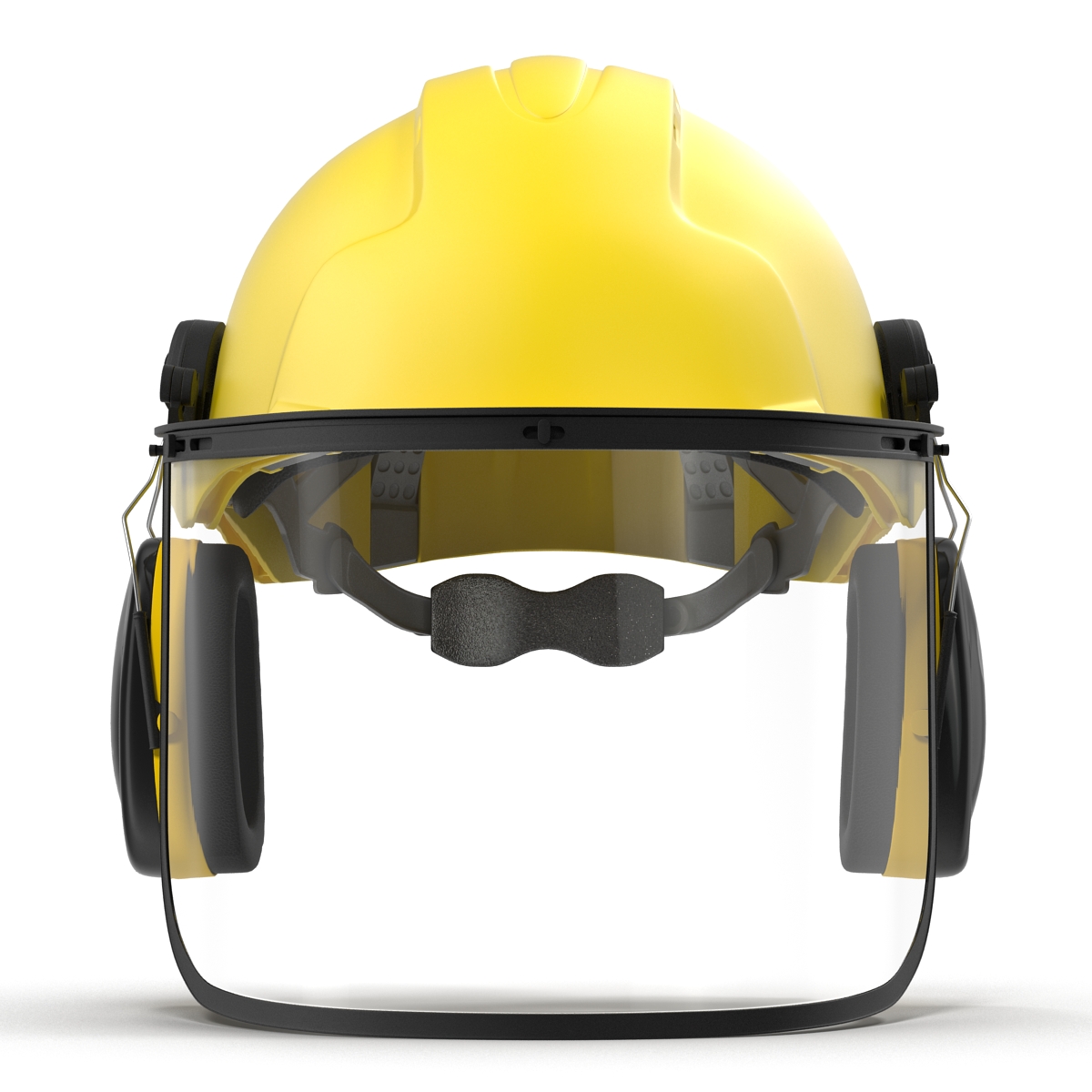 Safety Helmet 2 Yellow 3D