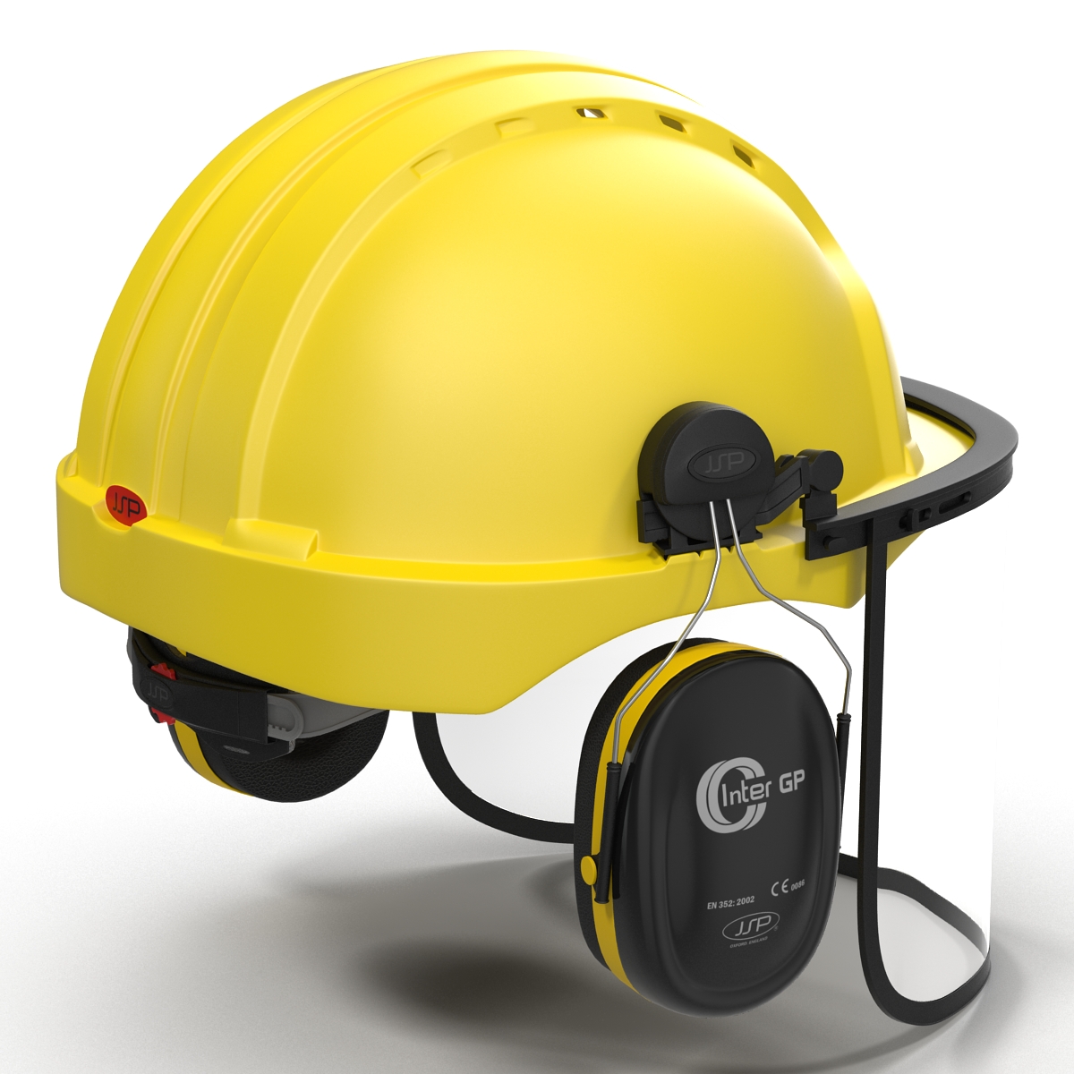 Safety Helmet 2 Yellow 3D