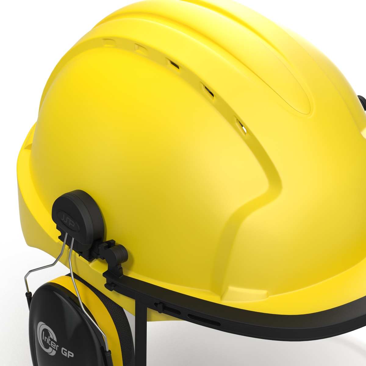 Safety Helmet 2 Yellow 3D