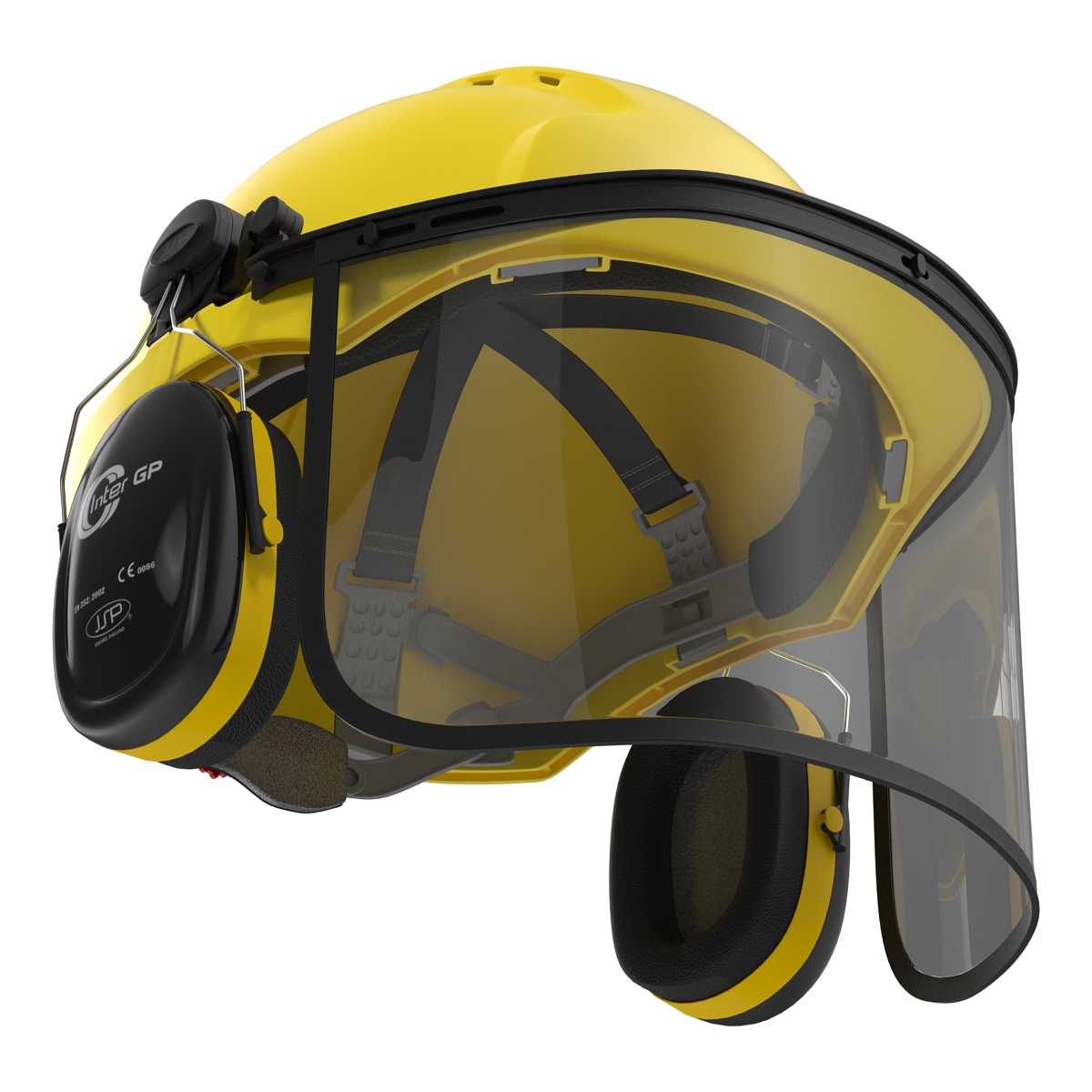 Safety Helmet 2 Yellow 3D