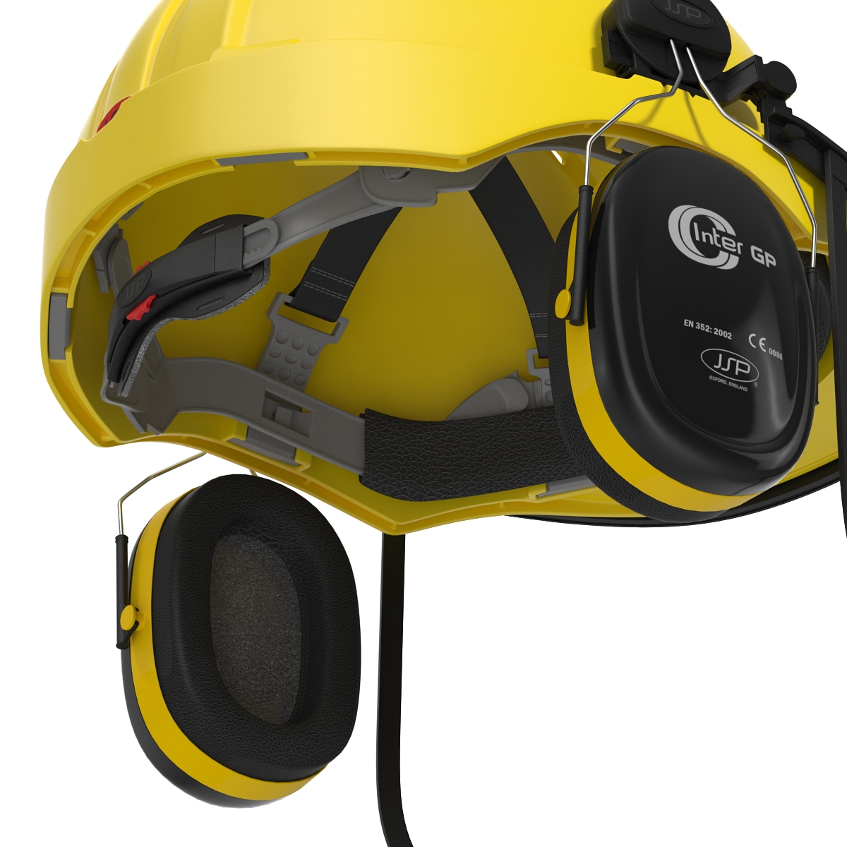 Safety Helmet 2 Yellow 3D