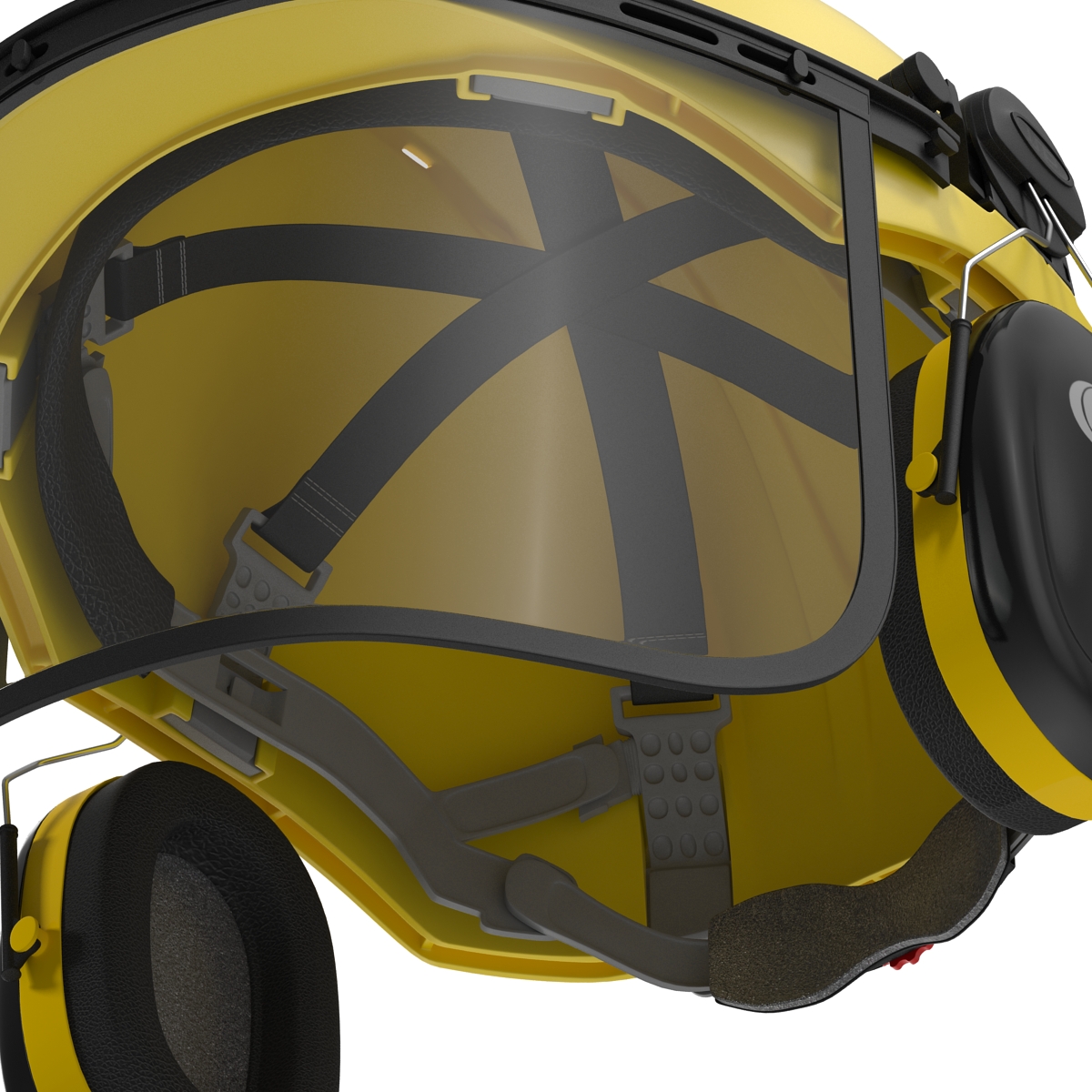 Safety Helmet 2 Yellow 3D