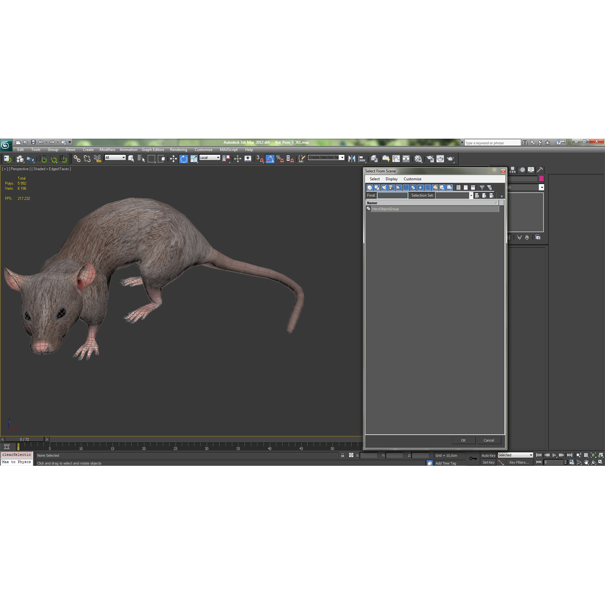 Rat 2 Pose 5 3D