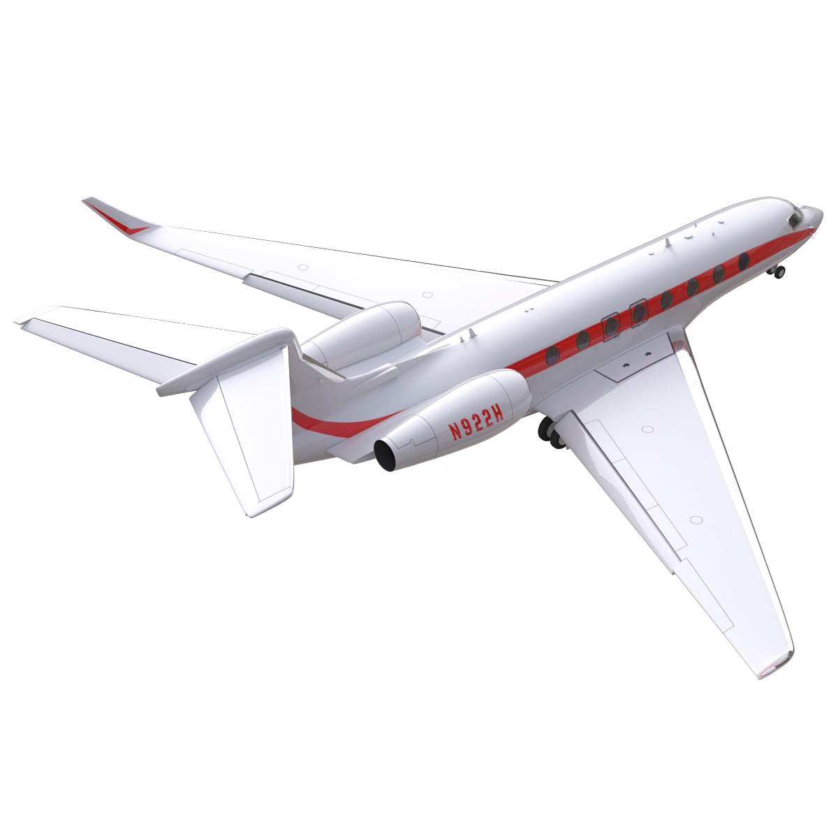 3D model Business Jet Gulfstream G650 Rigged