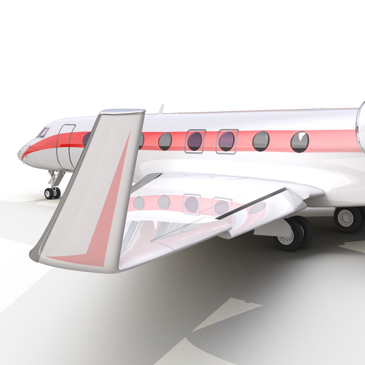 3D model Business Jet Gulfstream G650 Rigged