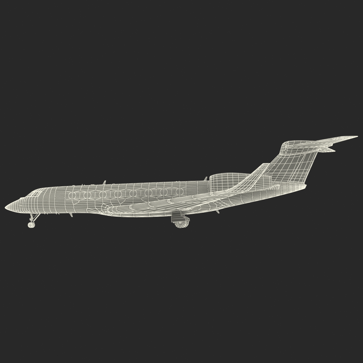 3D model Business Jet Gulfstream G650 Rigged