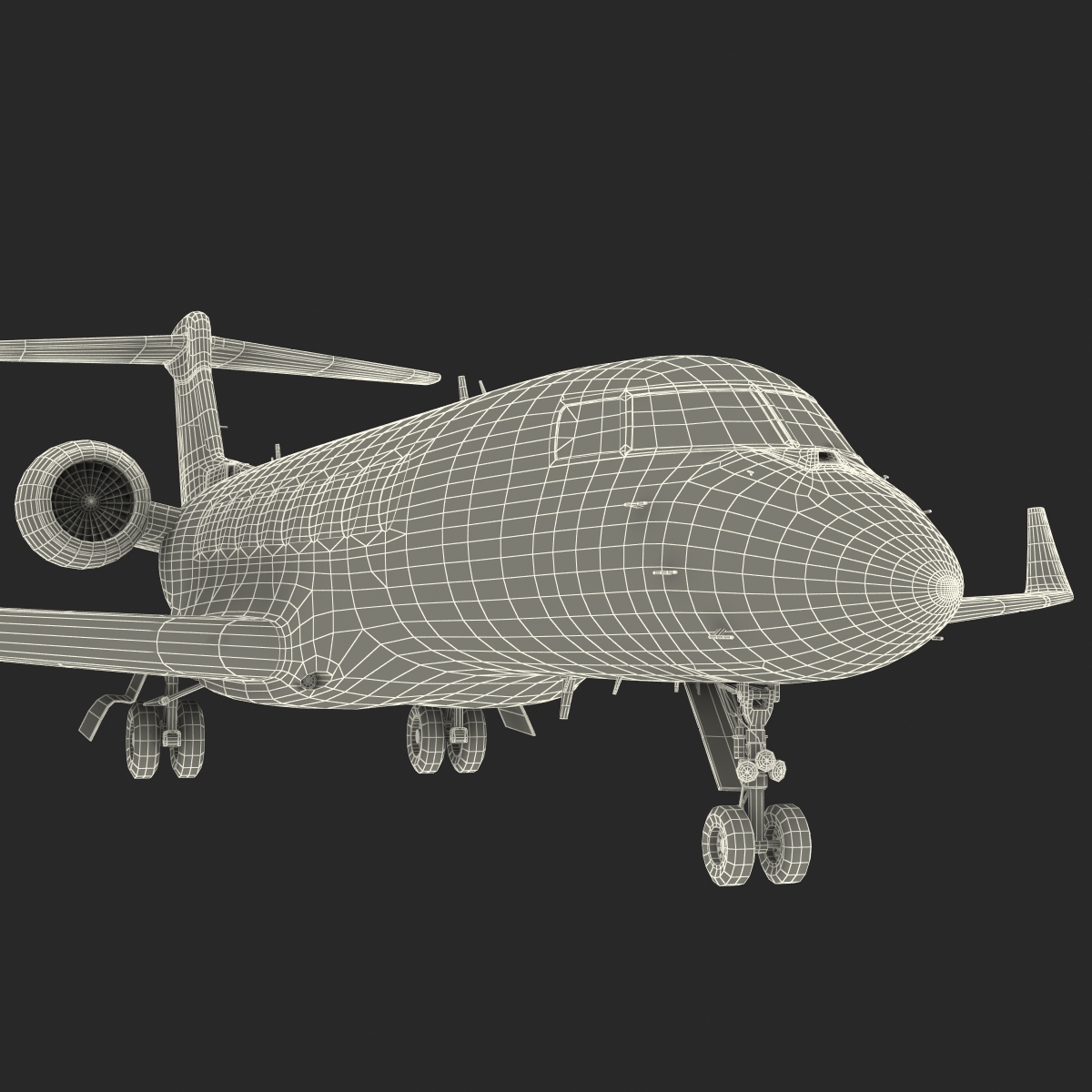 3D model Business Jet Gulfstream G650 Rigged