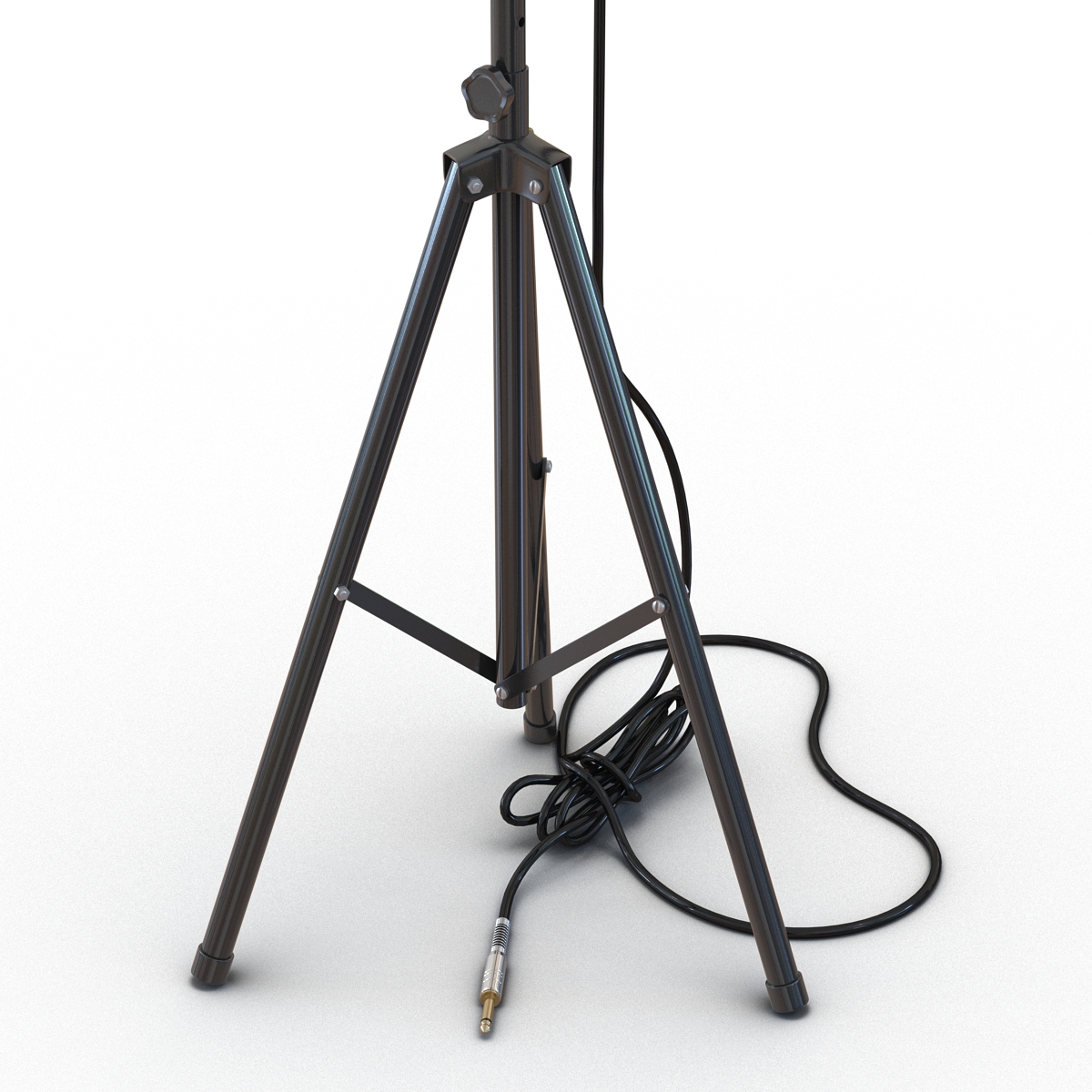 Studio Microphone and Stand 3D