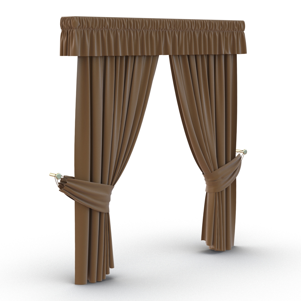 3D model Curtain 4 Brown