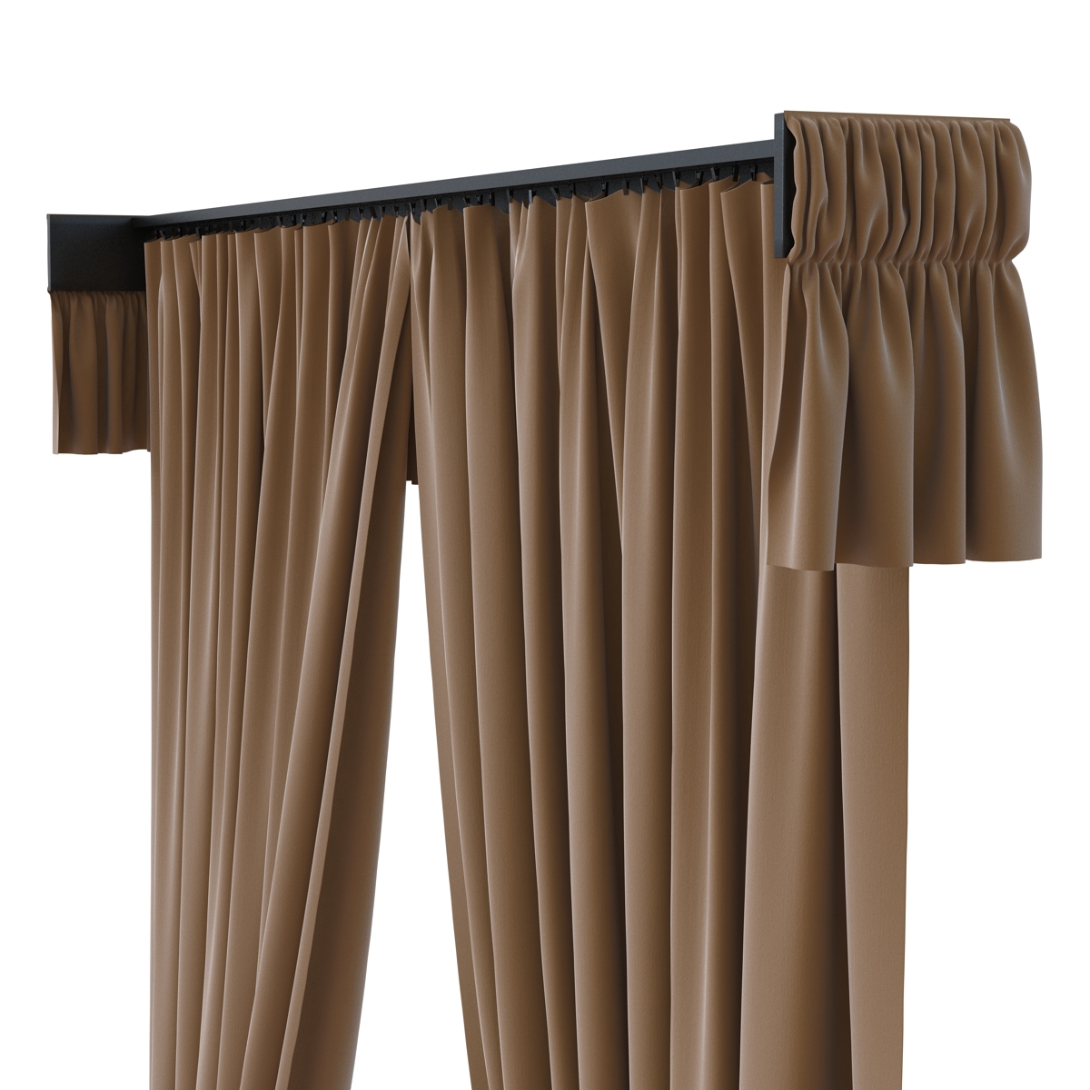 3D model Curtain 4 Brown