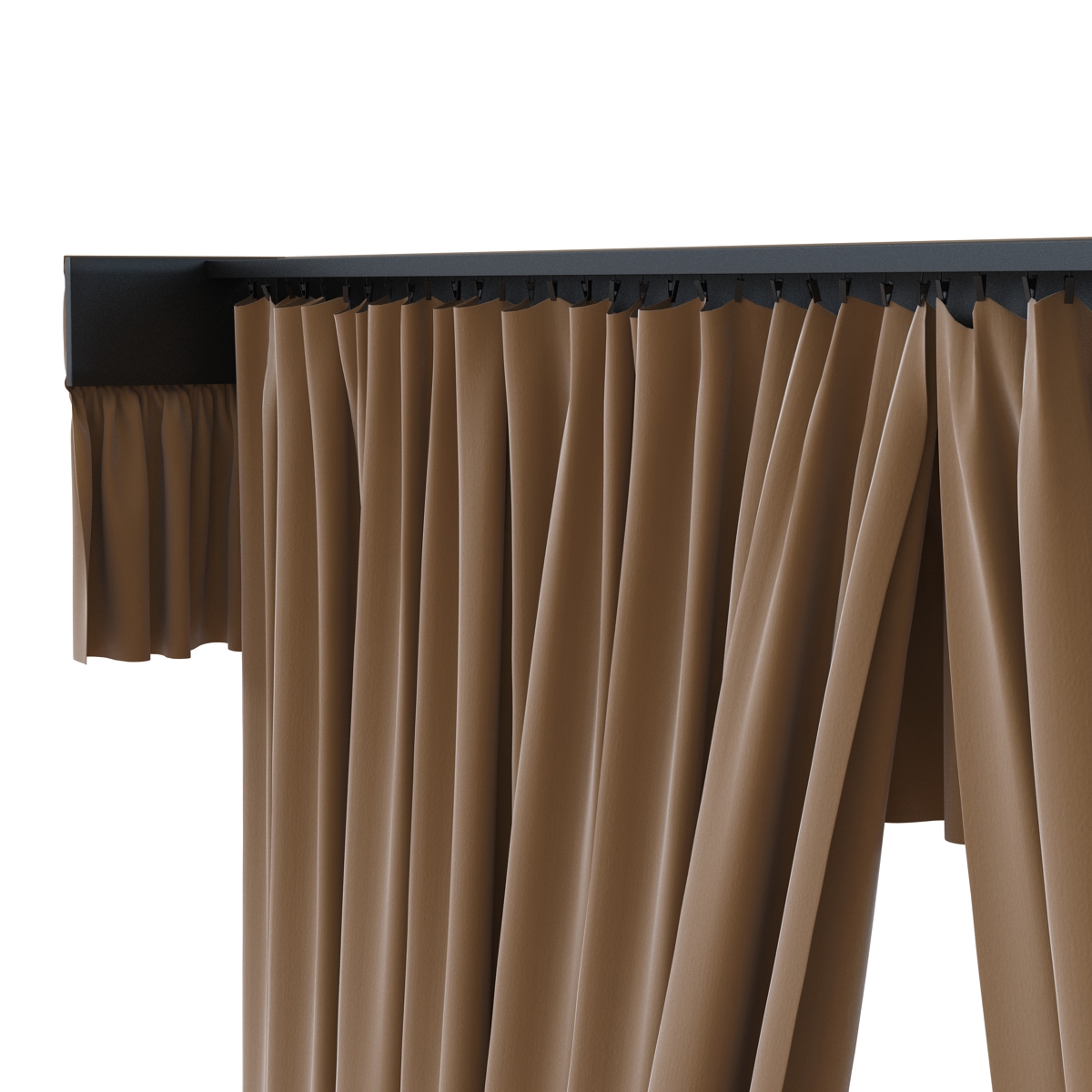 3D model Curtain 4 Brown