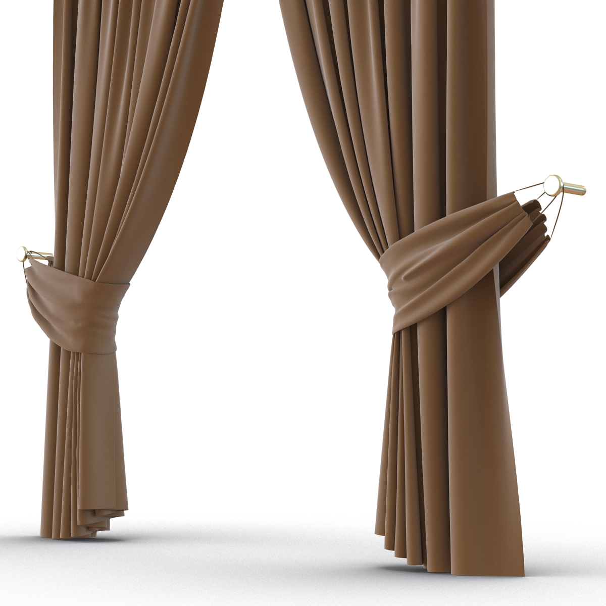 3D model Curtain 4 Brown