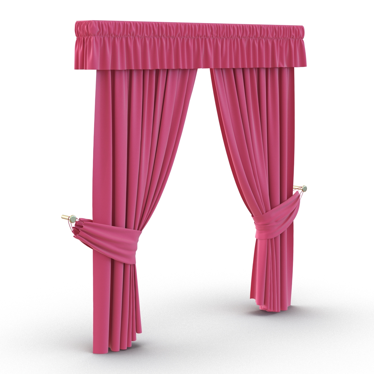 Curtain 4 Pink 3D model