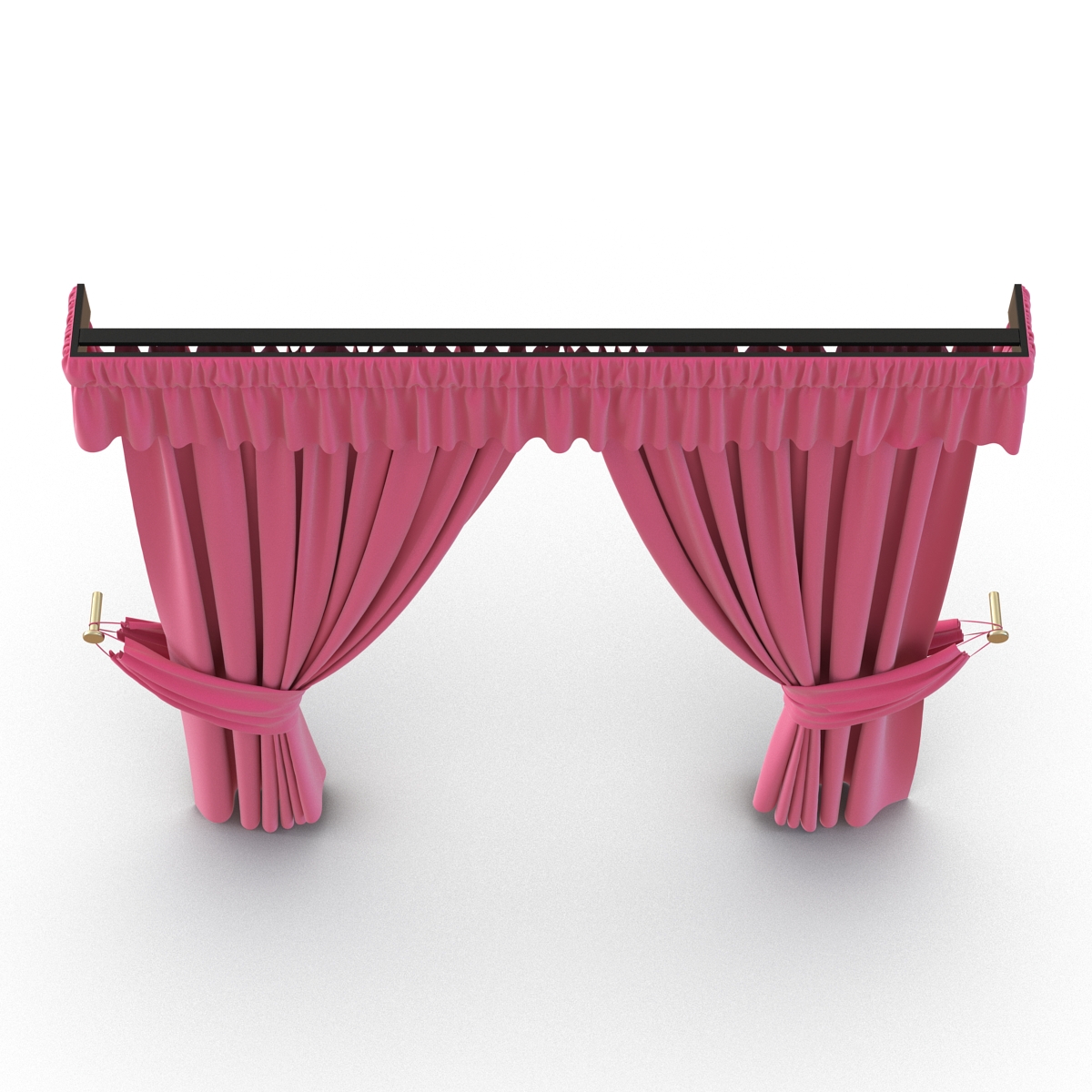 Curtain 4 Pink 3D model