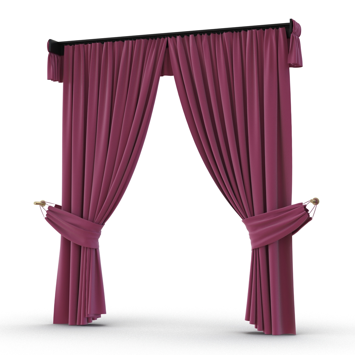 3D Curtain 4 Violet