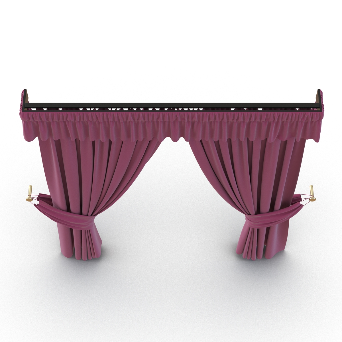 3D Curtain 4 Violet