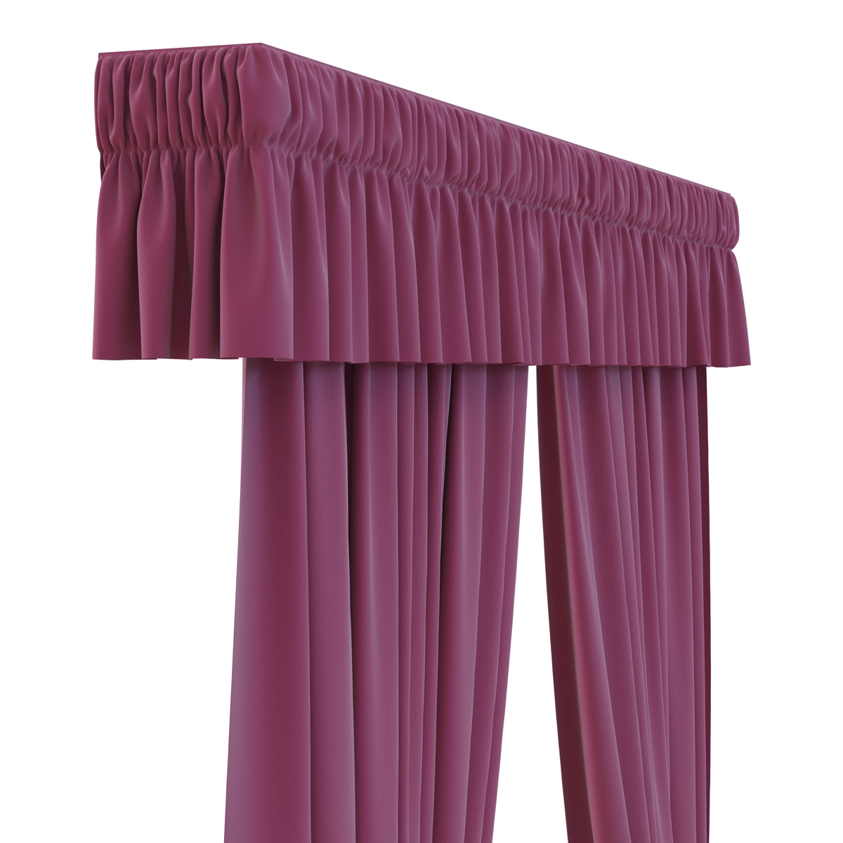 3D Curtain 4 Violet