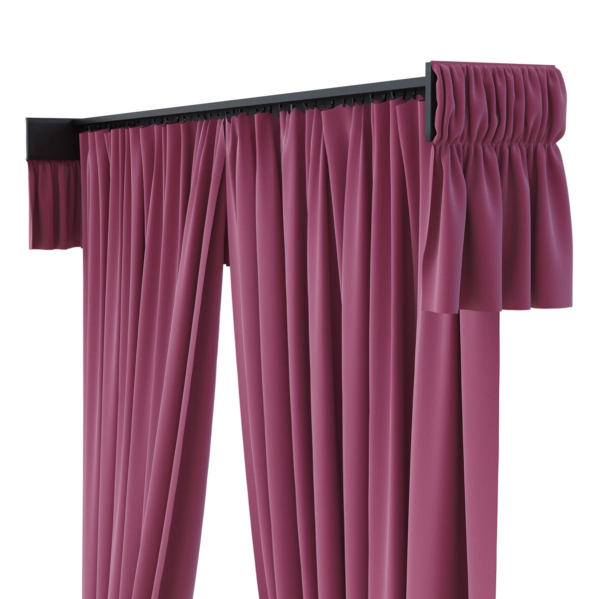 3D Curtain 4 Violet