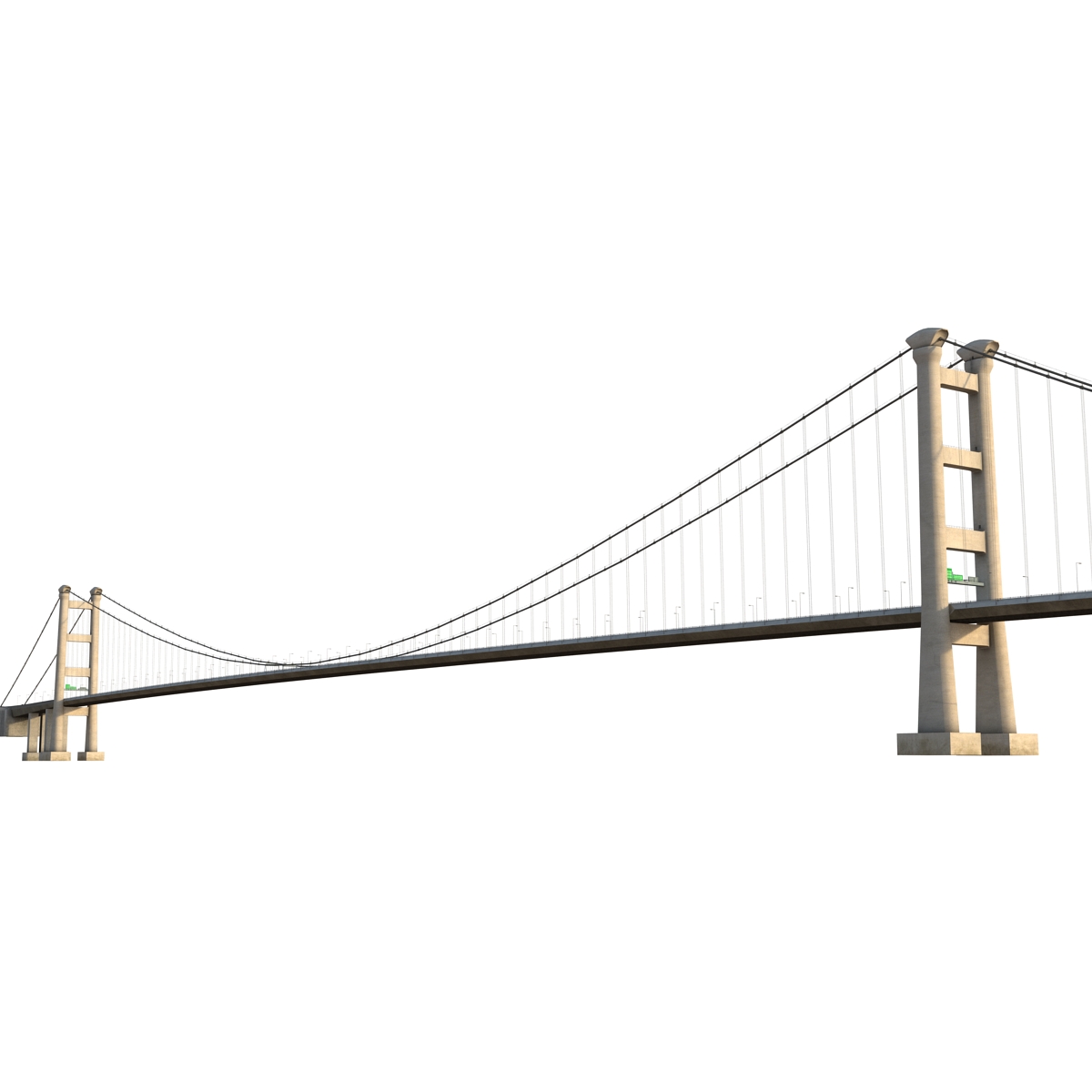 3D model Tsing Ma Bridge