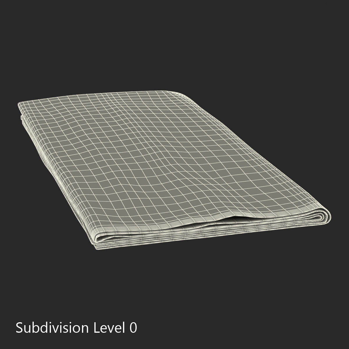 Napkin 2 White 3D model