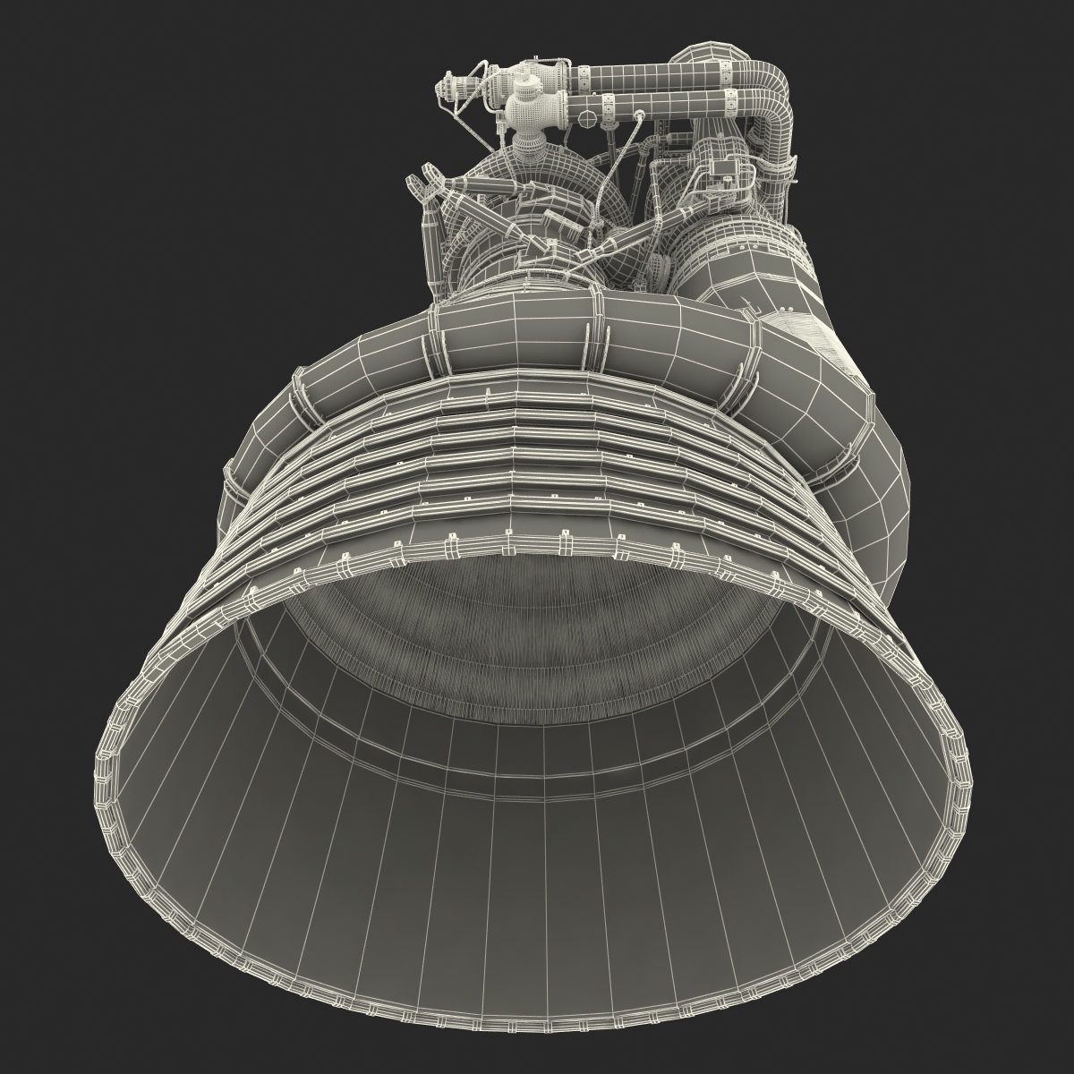 Rocket Engine F-1 3D