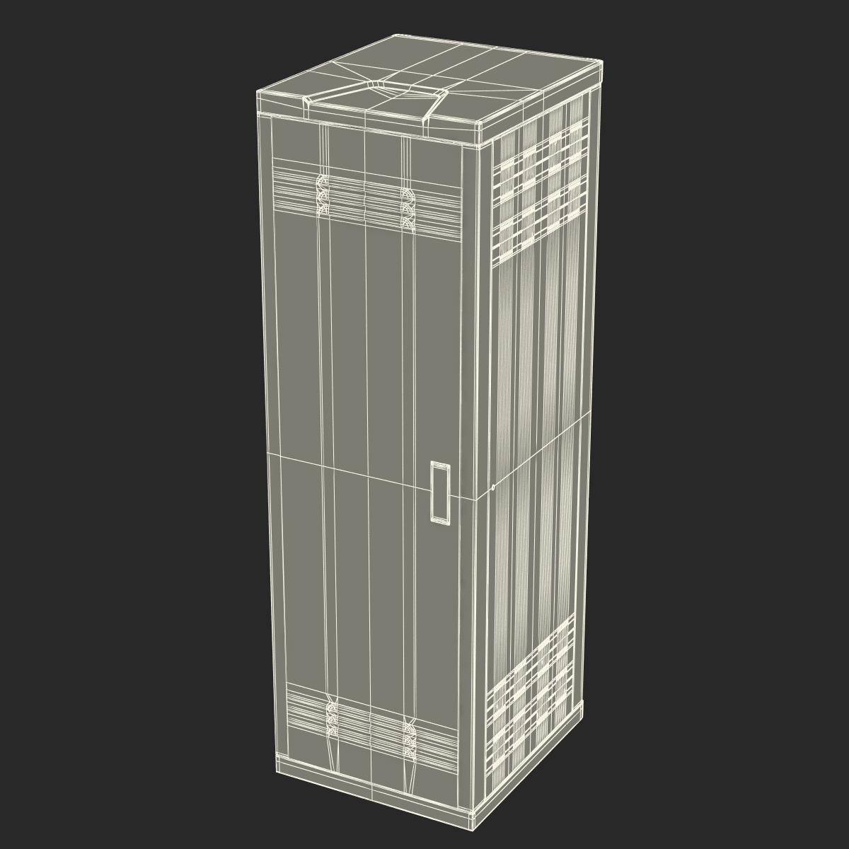 3D Generic Servers in Rack model